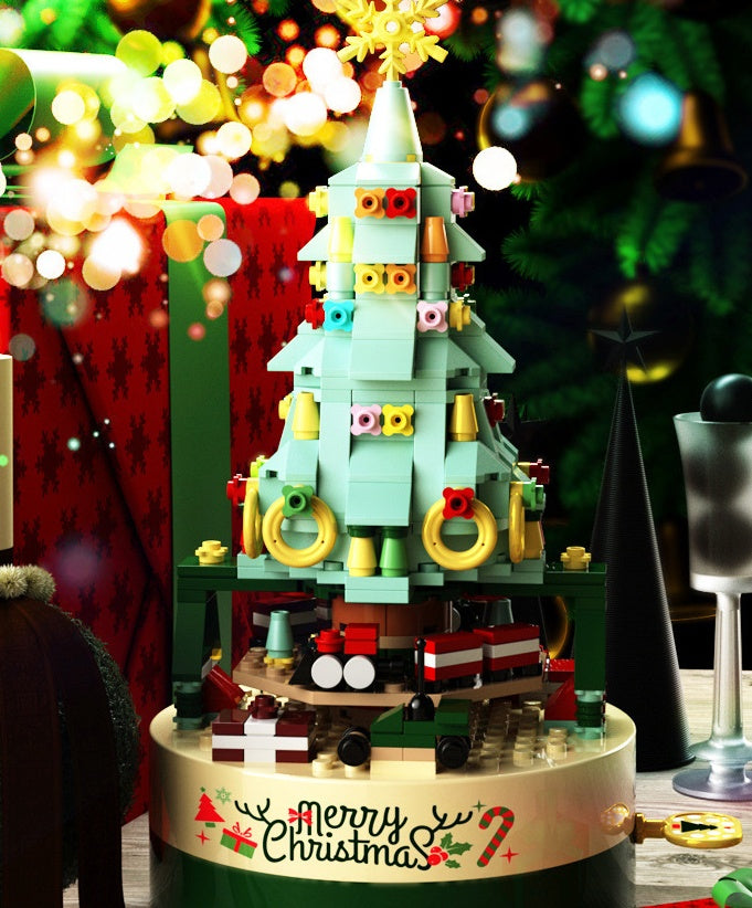 Christmas Tree Blocks Spin Music Box Blocks - Rokkaku 18 online shop