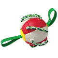 Interactive Dog Football Soccer Ball With Tabs Inflated Training Toy Outdoor Border Collie Balls Pet Products - Rokkaku 18 online shop
