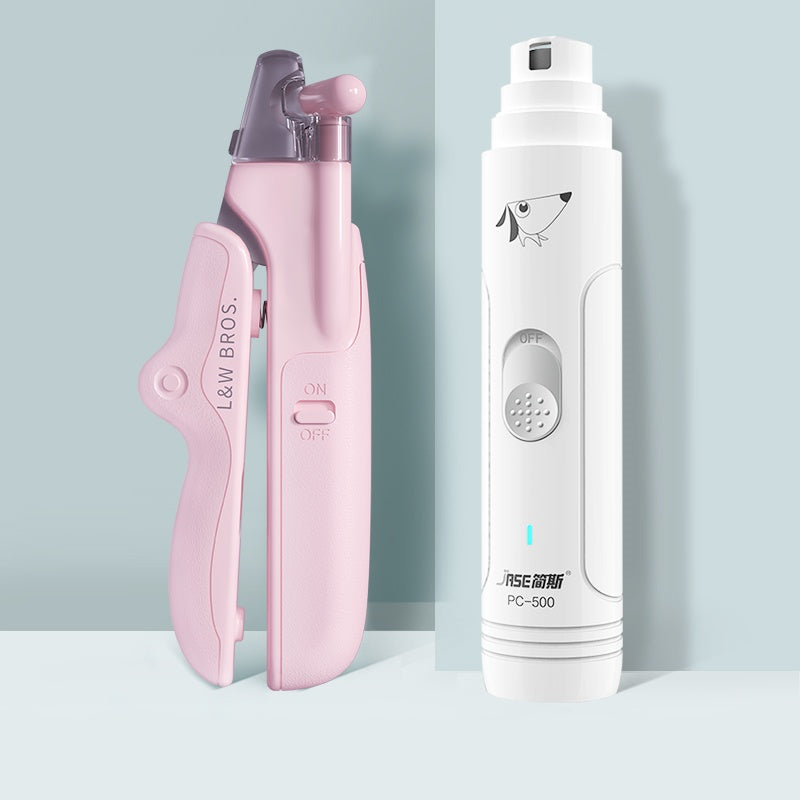 Pet Nail Clippers With LED Light Dogs Cat Nail Scissors Professional Trimmer Tool Care Grooming Supplies - Rokkaku 18 online shop
