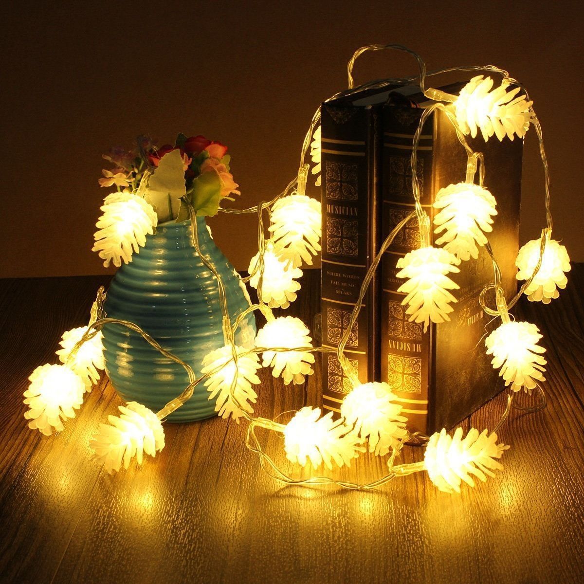 LED Simulation Transparent Pine Nut Light String - Rokkaku 18 online shop