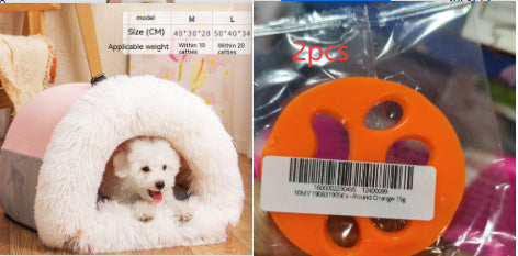 New Splice Portable Pet Nest Portable Autumn And Winter Warm Dog Nest Moisture-proof Long Fur Cat Nest Cross Border Pet Nest - Rokkaku 18 online shop