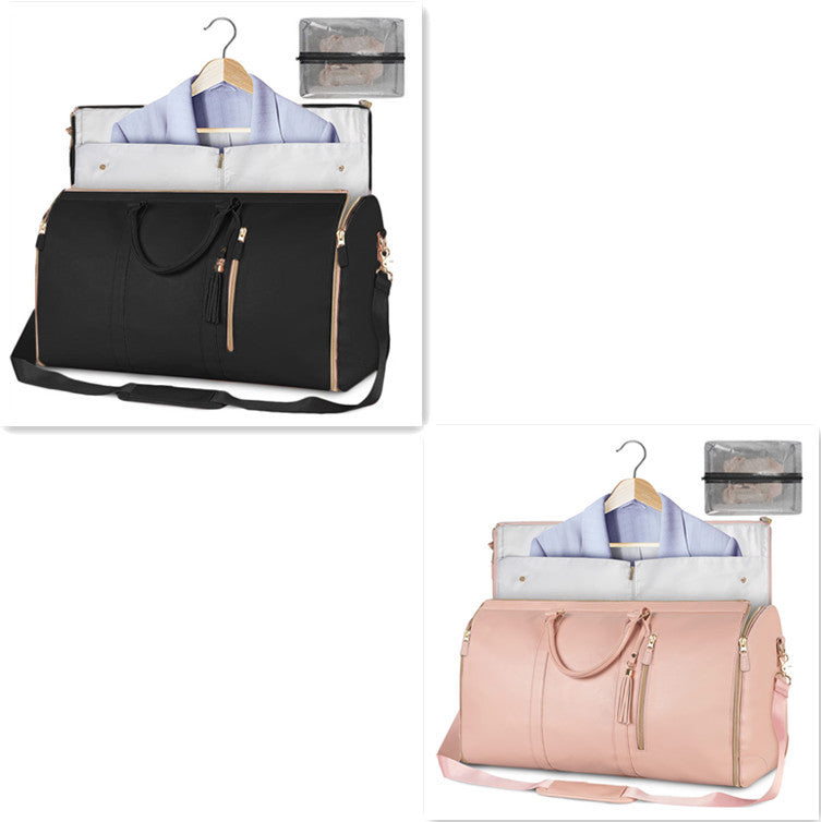 Large Capacity Travel Duffle Bag Women's Handbag Folding Suit Bag Waterproof Clothes Totes - Rokkaku 18 online shop