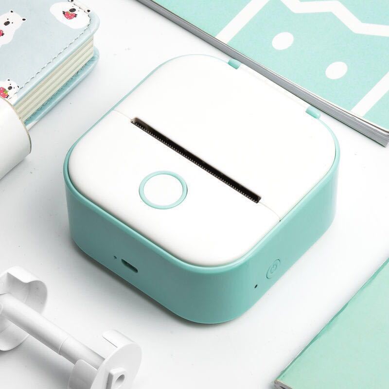 Portable Mini Thermal Label Printer Home Photo Printer Student Wrong Question Printer Bluetooth-compatible Mini Label Printer Price Tag - Rokkaku 18 online shop