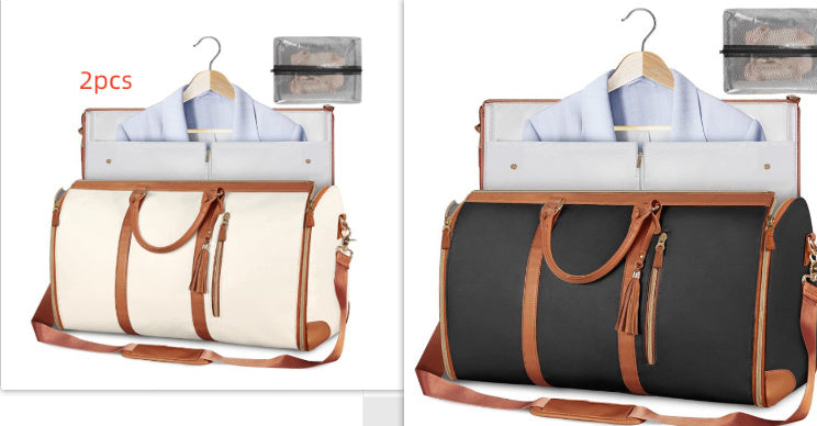 Large Capacity Travel Duffle Bag Women's Handbag Folding Suit Bag Waterproof Clothes Totes - Rokkaku 18 online shop