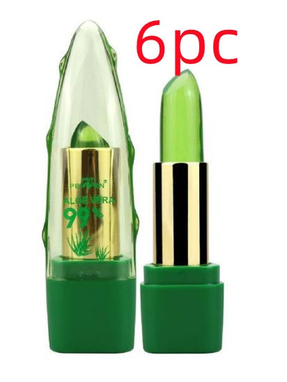 Aloe Vera Gel Color Changing Lipstick Gloss  Moisturizer Anti-drying Desalination Fine-grain Lip Blam Care - Rokkaku 18 online shop