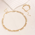Women's Personality Affordable Luxury Willow Leaf Diamond Bracelet Necklace - Rokkaku 18 online shop