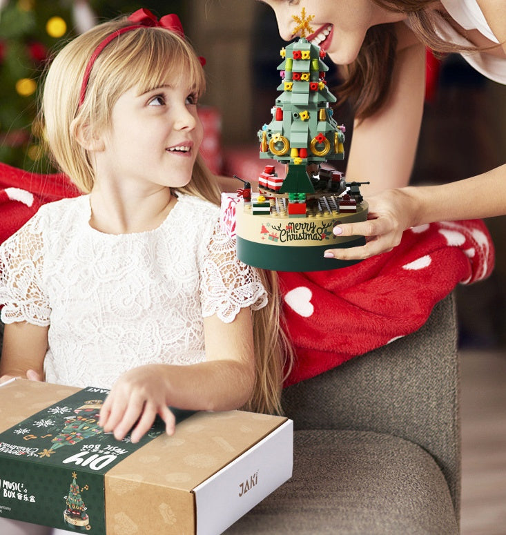 Christmas Tree Blocks Spin Music Box Blocks - Rokkaku 18 online shop