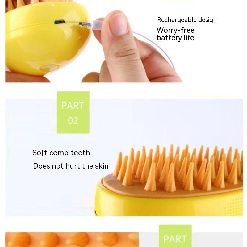 3 In 1 Cat Steam Brush Steamy Dog Brush Electric Spray Cat Hair Brushes For Massage Pet Grooming Comb Hair Removal Combs - Rokkaku 18 online shop