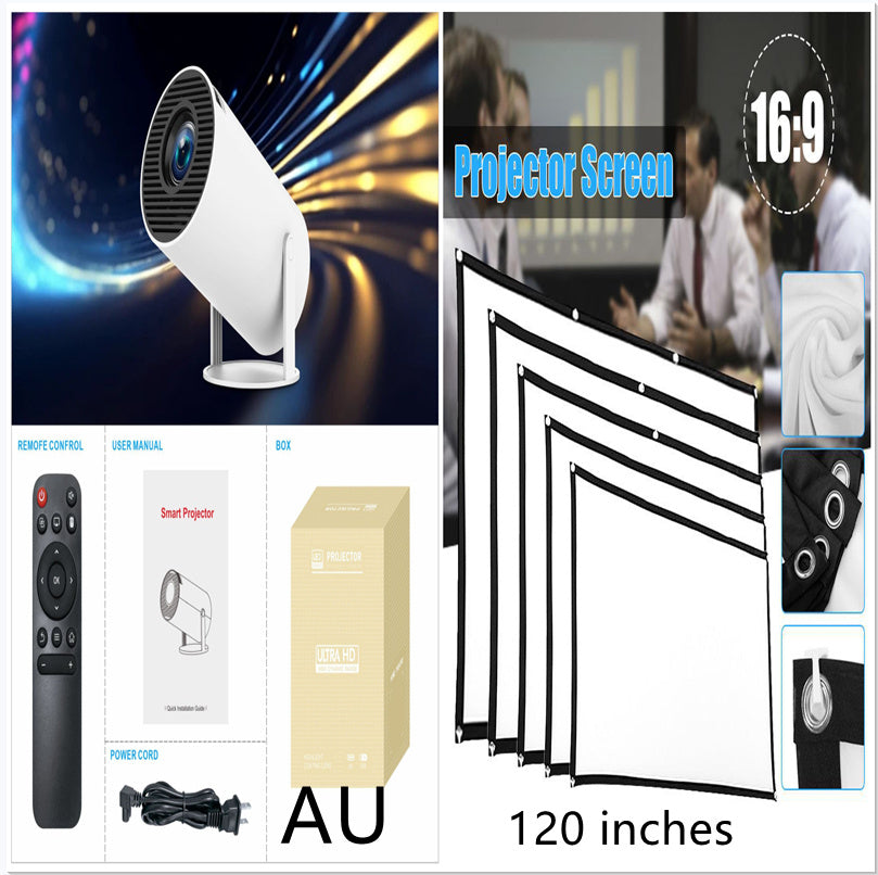 HY300 Pro Projector Home Theater Entertainment Portable Small Projector - Rokkaku 18 online shop