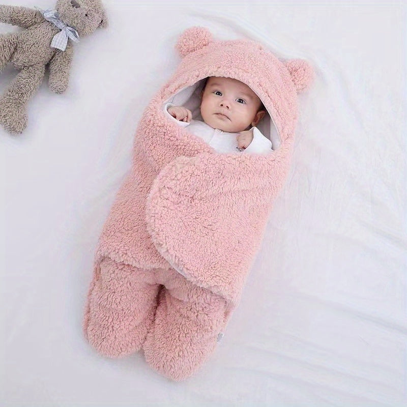 Winter Baby Sleeping Bag Bear Nap Printed Sleeping Bag, Suitable For Babies Aged 0-10 Months, Soft Nap Mat With Removable Pillow - Rokkaku 18 online shop