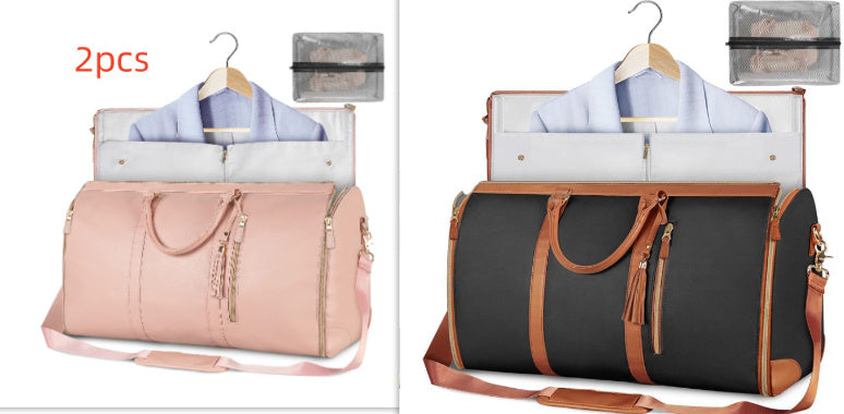 Large Capacity Travel Duffle Bag Women's Handbag Folding Suit Bag Waterproof Clothes Totes - Rokkaku 18 online shop