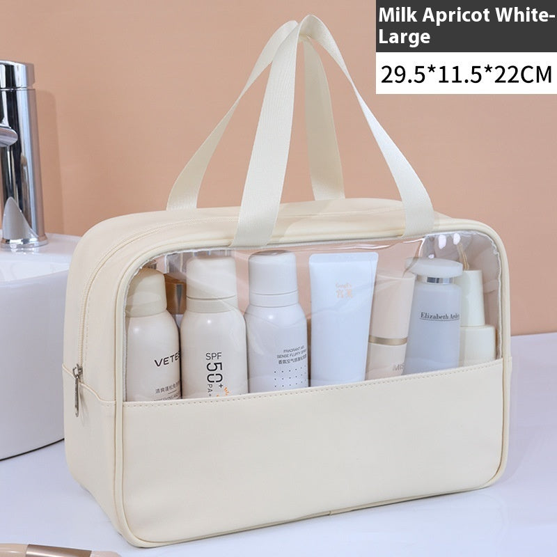 Large Capacity Cosmetic Bag Women's Transparent - Rokkaku 18 online shop