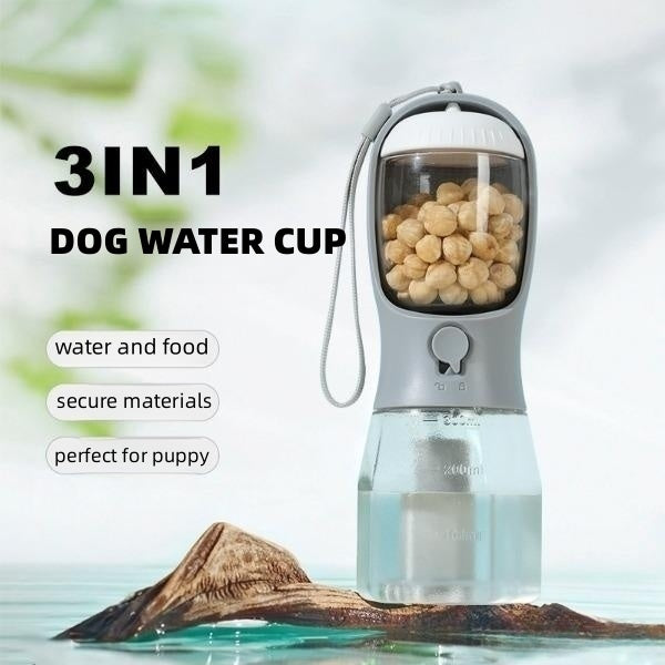 Dog Water Cup Drinking Food Garbage Bag Three-in-one Portable Small Multi-functional Pet Cups Pets Supplies - Rokkaku 18 online shop