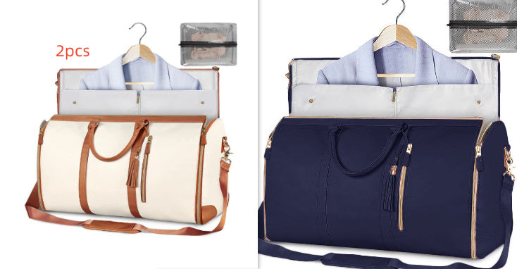 Large Capacity Travel Duffle Bag Women's Handbag Folding Suit Bag Waterproof Clothes Totes - Rokkaku 18 online shop