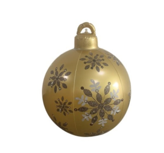 Christmas Ornament Ball Outdoor Pvc 60CM Inflatable Decorated Ball PVC Giant Big Large Balls Xmas Tree Decorations Toy Ball - Rokkaku 18 online shop