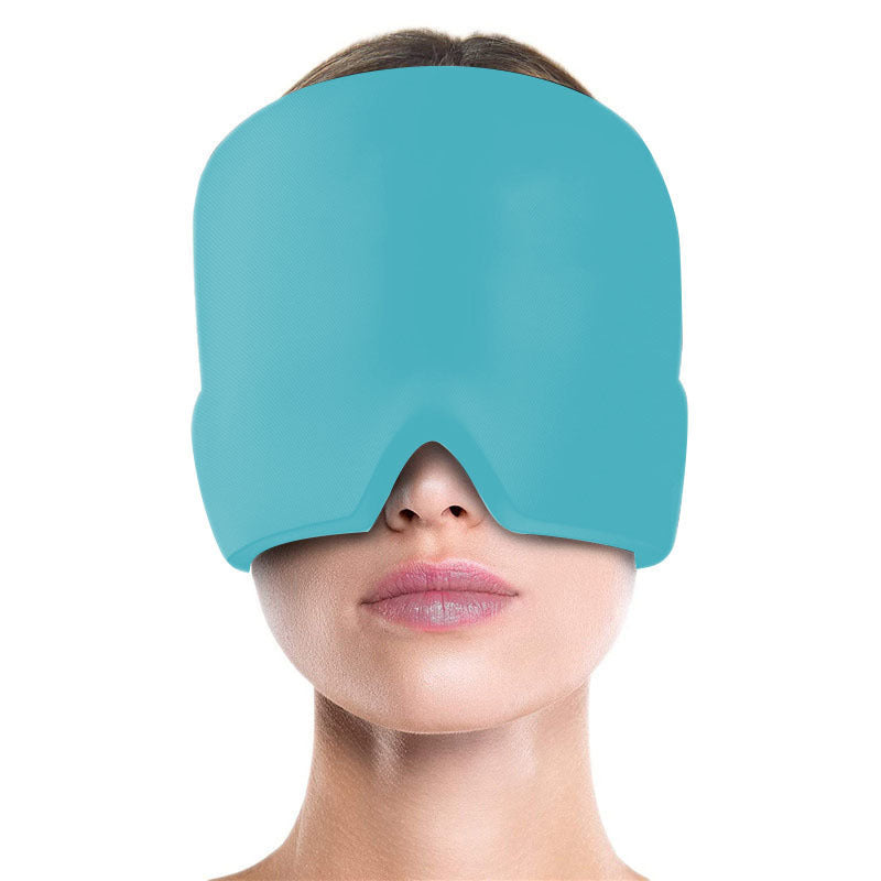 Migraine Relief Hat Cold Therapy Migraine Relief Products Comfortable Head Wrap Ice Pack Eye Mask For Puffy Eyes - Rokkaku 18 online shop