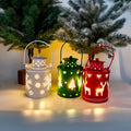 Christmas Candle Lights LED Small Lanterns Wind Lights Electronic Candles Nordic Style Creative Holiday Decoration Decorations - Rokkaku 18 online shop