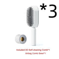 Self Cleaning Hair Brush For Women One-key Cleaning Hair Loss Airbag Massage Scalp Comb Anti-Static Hairbrush - Rokkaku 18 online shop
