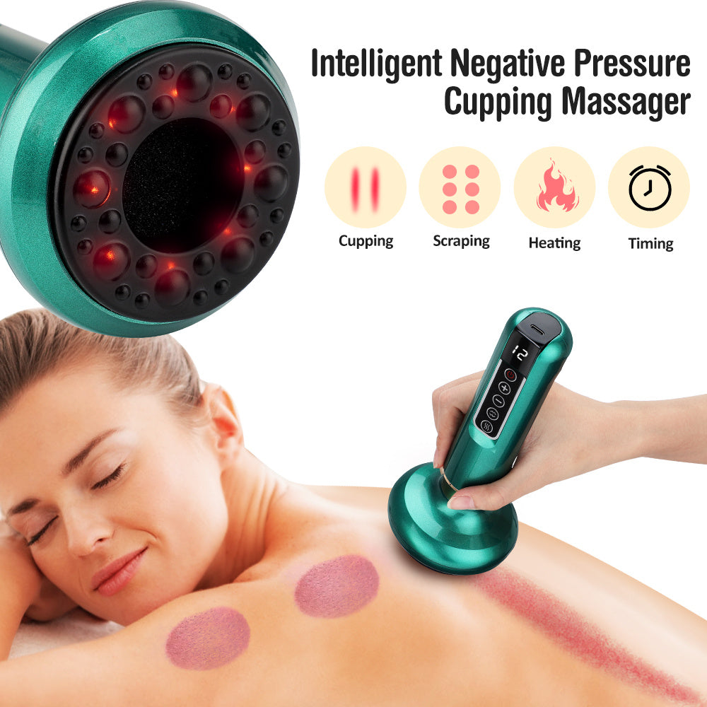 Electric Vacuum Cupping Massager For Body Anti-Cellulite Suction Cup Gua Sha Massage Body Cups Guasha Fat Burning Slimming Jars - Rokkaku 18 online shop