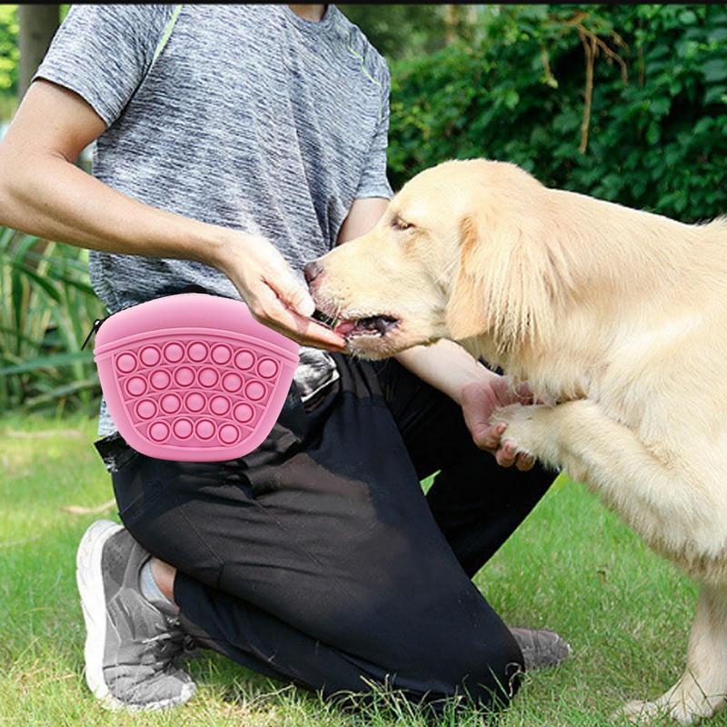 Bag Silicone Feed Dogs Treat Pouch Pet Training Bag Bundle Pocket Waist Pack Pet Portable Dog Training Waist Bag Treat Snack Bait Dogs Soft Washable Outdoor Feed Storage Pouch Food Reward Silica Bags - Rokkaku 18 online shop