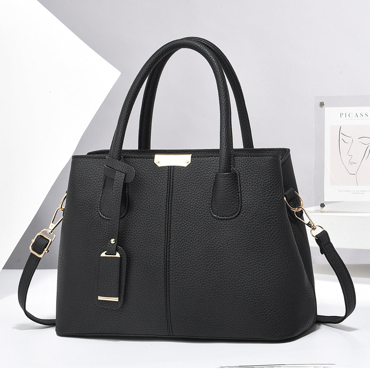 Women PU Leather Handbags Ladies Large Capacity Tote Bag Female Square Shoulder Bags New Fashion Crossbody Bags - Rokkaku 18 online shop
