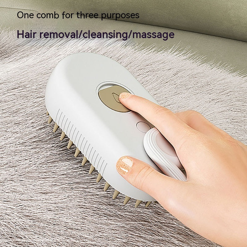 Cat Steam Brush Steamy Dog Brush 3 In 1 Electric Spray Cat Hair Brushes For Massage Pet Grooming Comb Hair Removal Combs Pet Products - Rokkaku 18 online shop