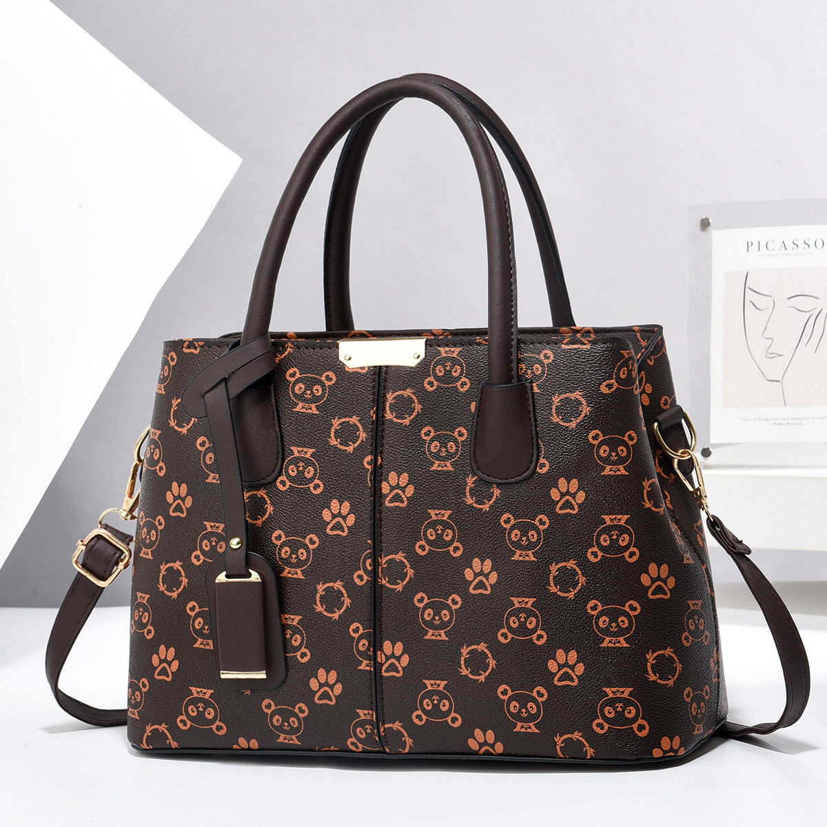 Women PU Leather Handbags Ladies Large Capacity Tote Bag Female Square Shoulder Bags New Fashion Crossbody Bags - Rokkaku 18 online shop