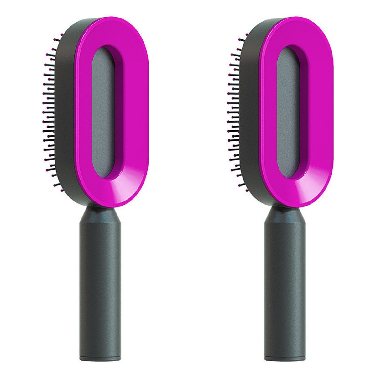 Self Cleaning Hair Brush For Women One-key Cleaning Hair Loss Airbag Massage Scalp Comb Anti-Static Hairbrush - Rokkaku 18 online shop