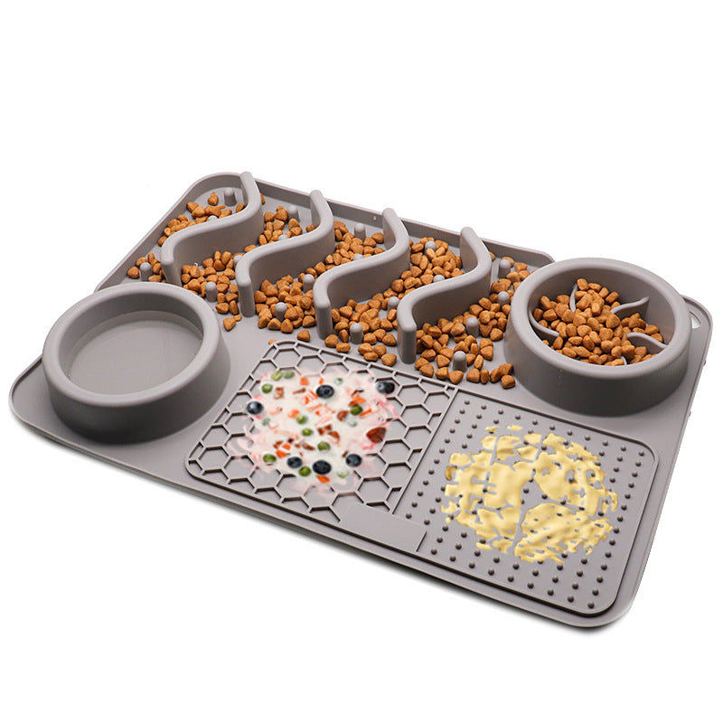 Dog Silicone Licking Pad Pet Licking Mat Silicone Smelling Mat Multifunctional Food Bowl Pets Supplies - Rokkaku 18 online shop