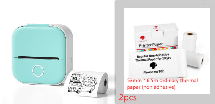 Portable Mini Thermal Label Printer Home Photo Printer Student Wrong Question Printer Bluetooth-compatible Mini Label Printer Price Tag - Rokkaku 18 online shop
