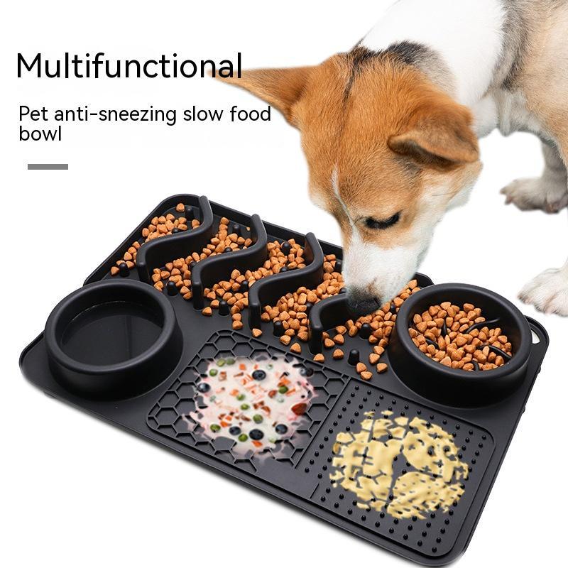 Dog Silicone Licking Pad Pet Licking Mat Silicone Smelling Mat Multifunctional Food Bowl Pets Supplies - Rokkaku 18 online shop