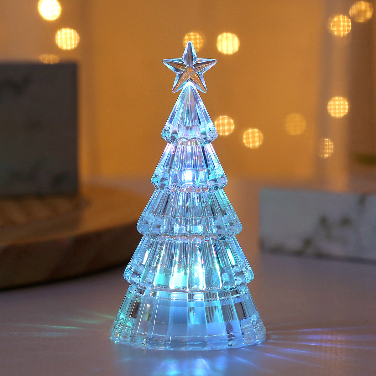 Christmas Decoration Light-emitting Christmas Tree Crystal Small Night Lamp - Rokkaku 18 online shop