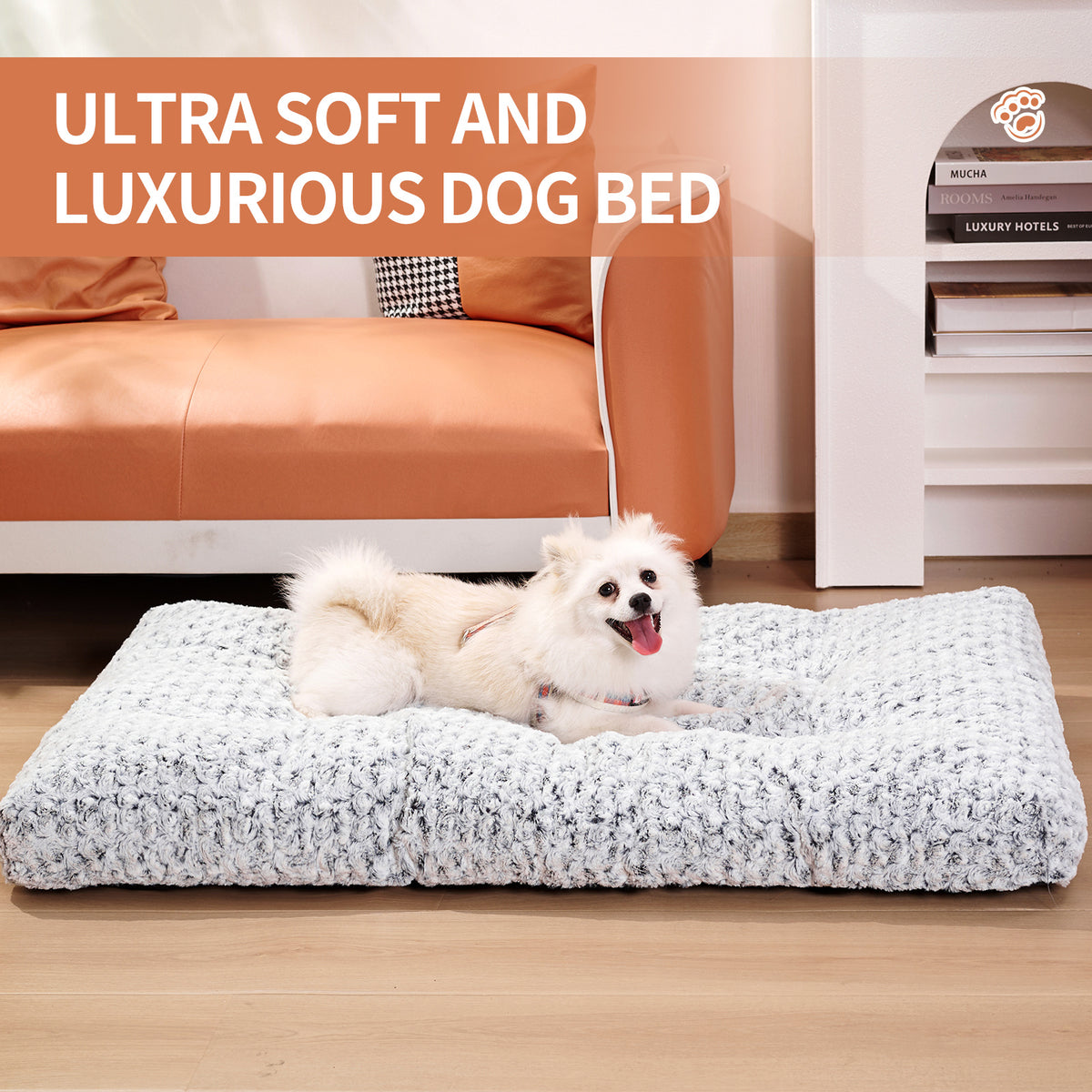 Dog Beds Thickened Rose Velvet Pet Kennel Bed Mat More Cotton Soft Fluffy Washable Dog Bed - Rokkaku 18 online shop