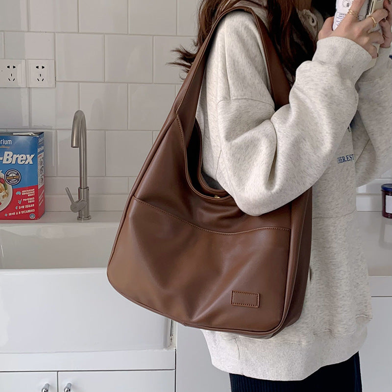 Fashion Tote Bag Large Capacity Casual Shoulder Bag Women's Commuting Handbag College Student - Rokkaku 18 online shop
