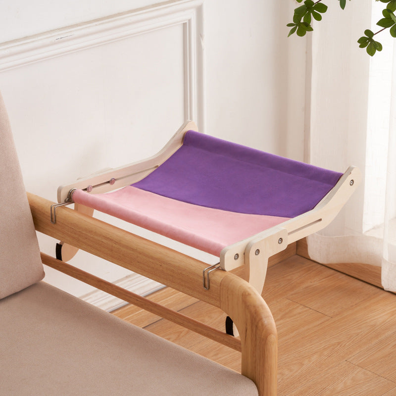 Cat Bed Hanging Bed Balcony Window Glass Wood - Rokkaku 18 online shop