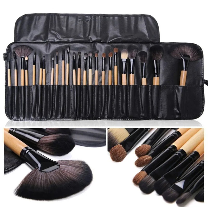Gift Bag Of 24 Pcs Makeup Brush Sets Professional Cosmetics Brushes Eyebrow Powder Foundation Shadows Pinceaux Make Up Tools - Rokkaku 18 online shop