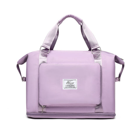 Lavender convertible backpack handbag by CJ with front pocket and double handles for versatile use