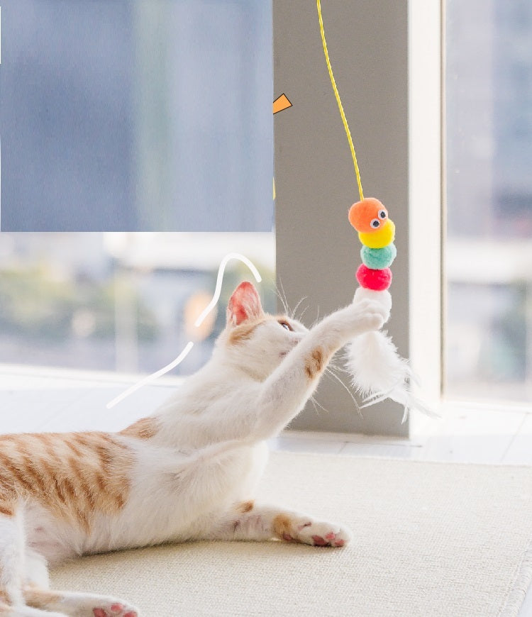 Cat Toys Simulated Cute Toys Funny Self-hey Interactive Toy Rope Grabbing Mouse Telescopic Hanging Cat Pet Supplies - Rokkaku 18 online shop