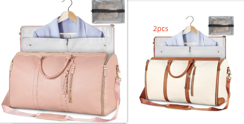 Large Capacity Travel Duffle Bag Women's Handbag Folding Suit Bag Waterproof Clothes Totes - Rokkaku 18 online shop