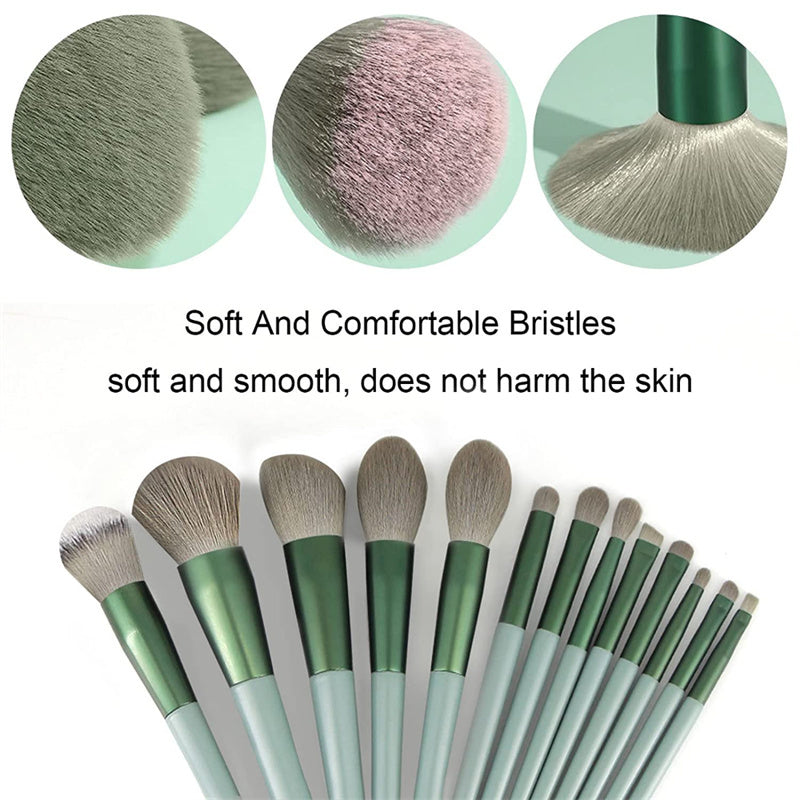 13Pcs Makeup Brush Set Make Up Concealer Brush Blush Powder Brush Eye Shadow Highlighter Foundation Brush Cosmetic Beauty Tools - Rokkaku 18 online shop