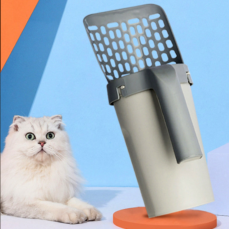 Storage Box Integrated Lazy Cat Litter Shovel Set - Rokkaku 18 online shop