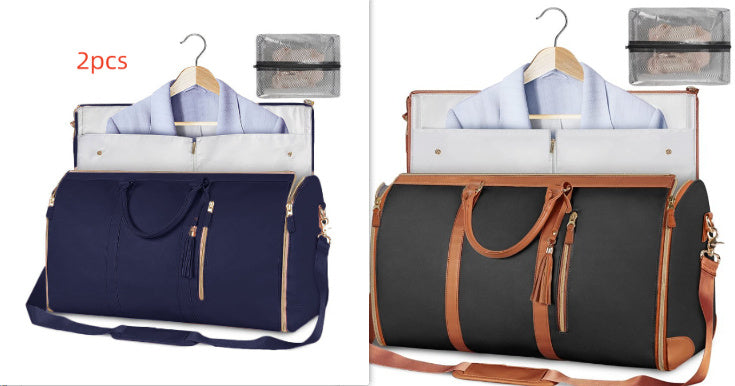 Large Capacity Travel Duffle Bag Women's Handbag Folding Suit Bag Waterproof Clothes Totes - Rokkaku 18 online shop