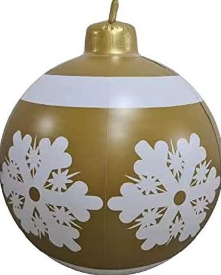 Christmas Ornament Ball Outdoor Pvc 60CM Inflatable Decorated Ball PVC Giant Big Large Balls Xmas Tree Decorations Toy Ball - Rokkaku 18 online shop