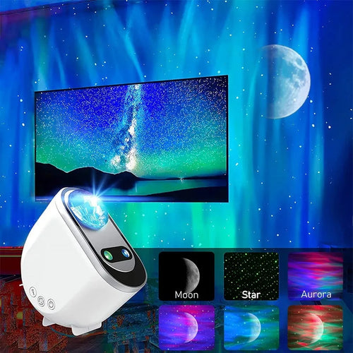 Aurora Borealis Starlight Projectors LED Galaxy Star Atmosphere Galaxy Night Light Home Bedroom Sky Moon Lamp Room Decor Gift - Rokkaku 18 online shop