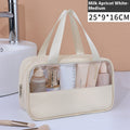 Large Capacity Cosmetic Bag Women's Transparent - Rokkaku 18 online shop