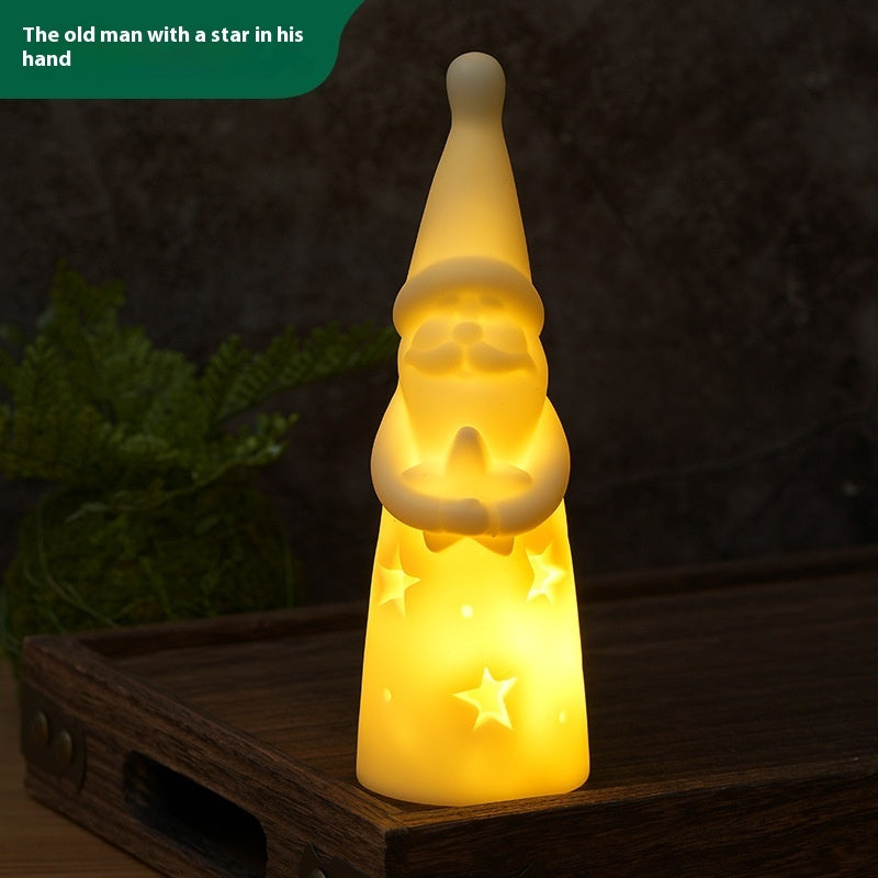Christmas Night Lights Creative Bedside Lamp LED Candle Light - Rokkaku 18 online shop