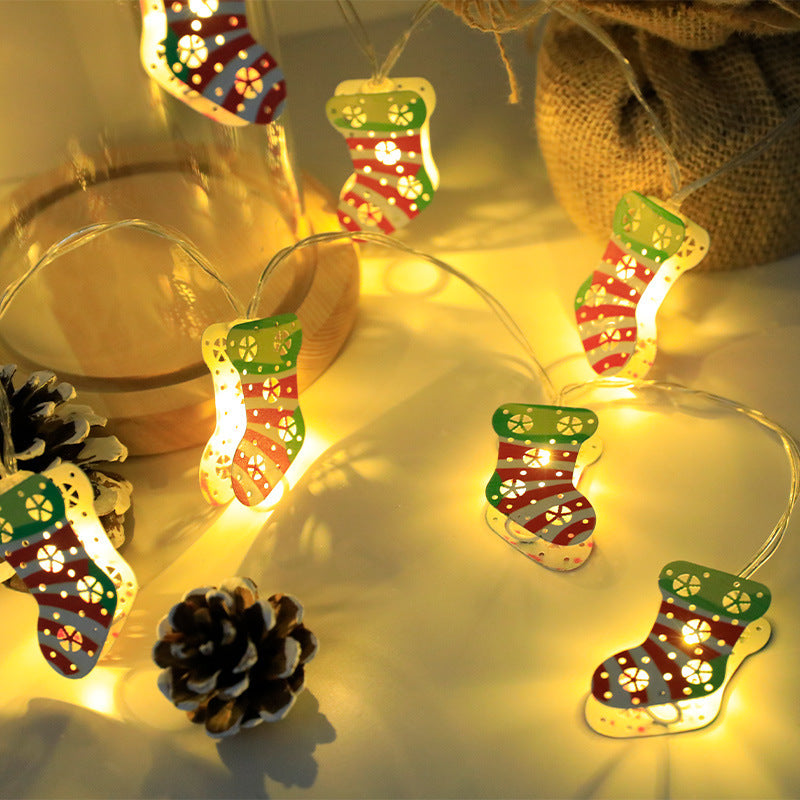Christmas LED Light String Santa Claus Elk Snowman Xmas Ornament String Light Christmas Decorations New Year Navidad Gift - Rokkaku 18 online shop