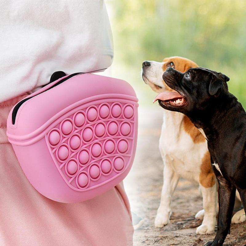 Bag Silicone Feed Dogs Treat Pouch Pet Training Bag Bundle Pocket Waist Pack Pet Portable Dog Training Waist Bag Treat Snack Bait Dogs Soft Washable Outdoor Feed Storage Pouch Food Reward Silica Bags - Rokkaku 18 online shop