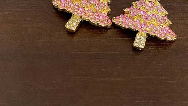 New Design Sweet Christmas Tree Earrings For Women Light Luxury Sparkling Zircon Dangle Earring Xmas Holiday Party Jewelry - Rokkaku 18 online shop