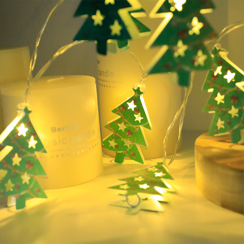 Christmas LED Light String Santa Claus Elk Snowman Xmas Ornament String Light Christmas Decorations New Year Navidad Gift - Rokkaku 18 online shop